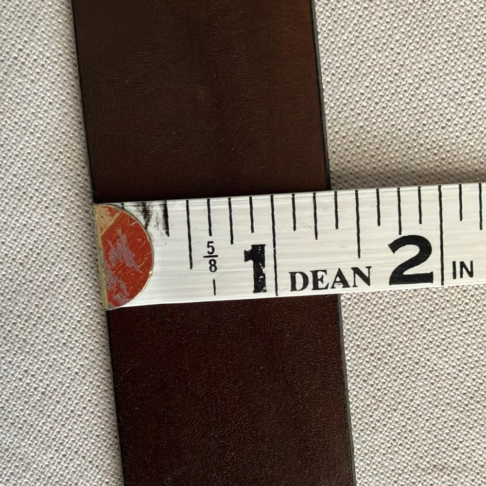 Dark Brown Leather Belt NWOT Possibly Handmade